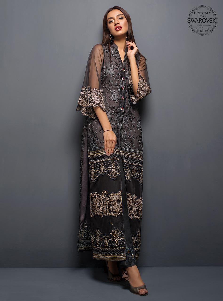 Zainab Chottani | Luxury Pret | THE CHARCOAL TEAL