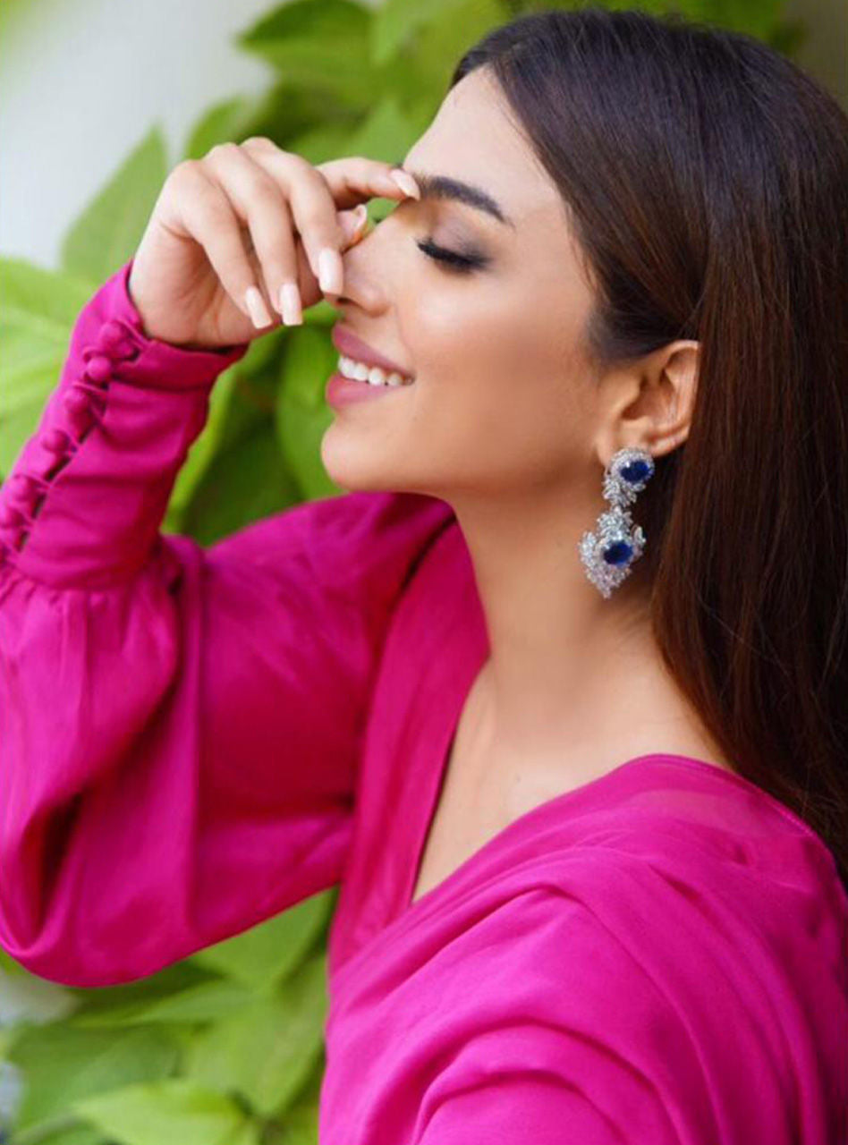 Zainab Chottani | Luxury Pret | FUSCHIA PINK SAREE
