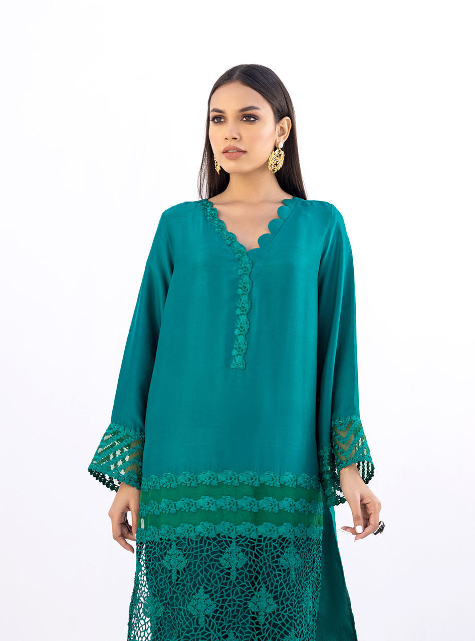 Zainab Chottani | Casual Pret | SHADOW GREEN