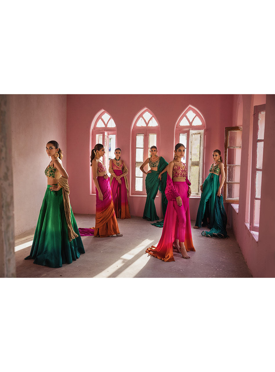 Zainab Chottani | Semi Formals | FUSCHIA QUARTS