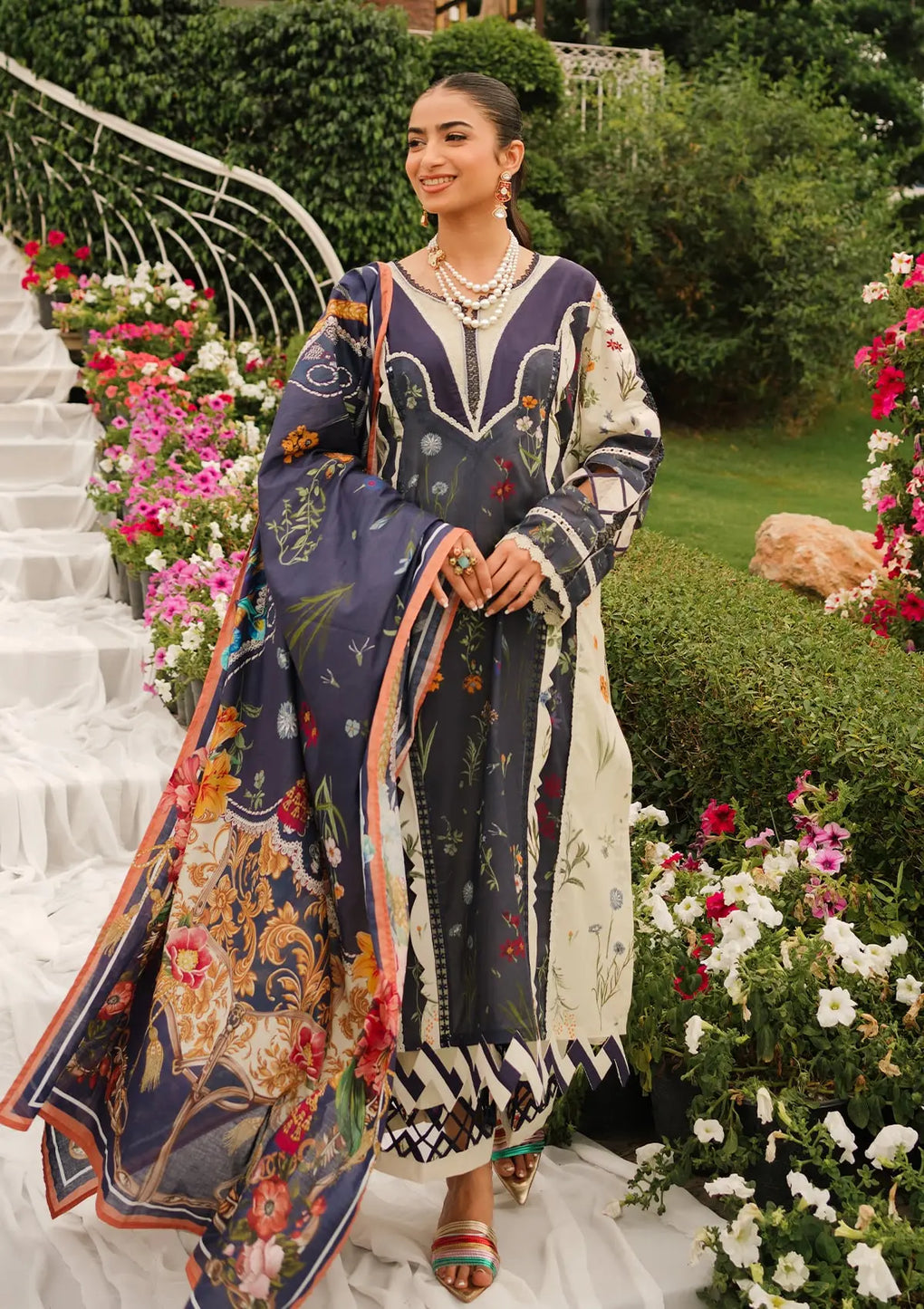 Elaf Premium | Printed Collection 24 | EEP-08B - Breeze Together