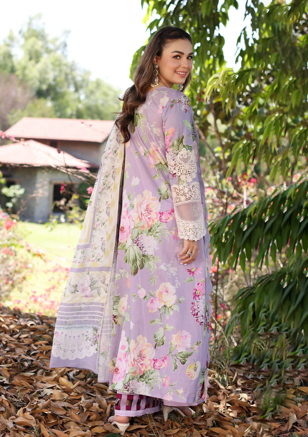 Elaf Premium | Prints Chikankari 24 | 03A LILAC L’AMOUR