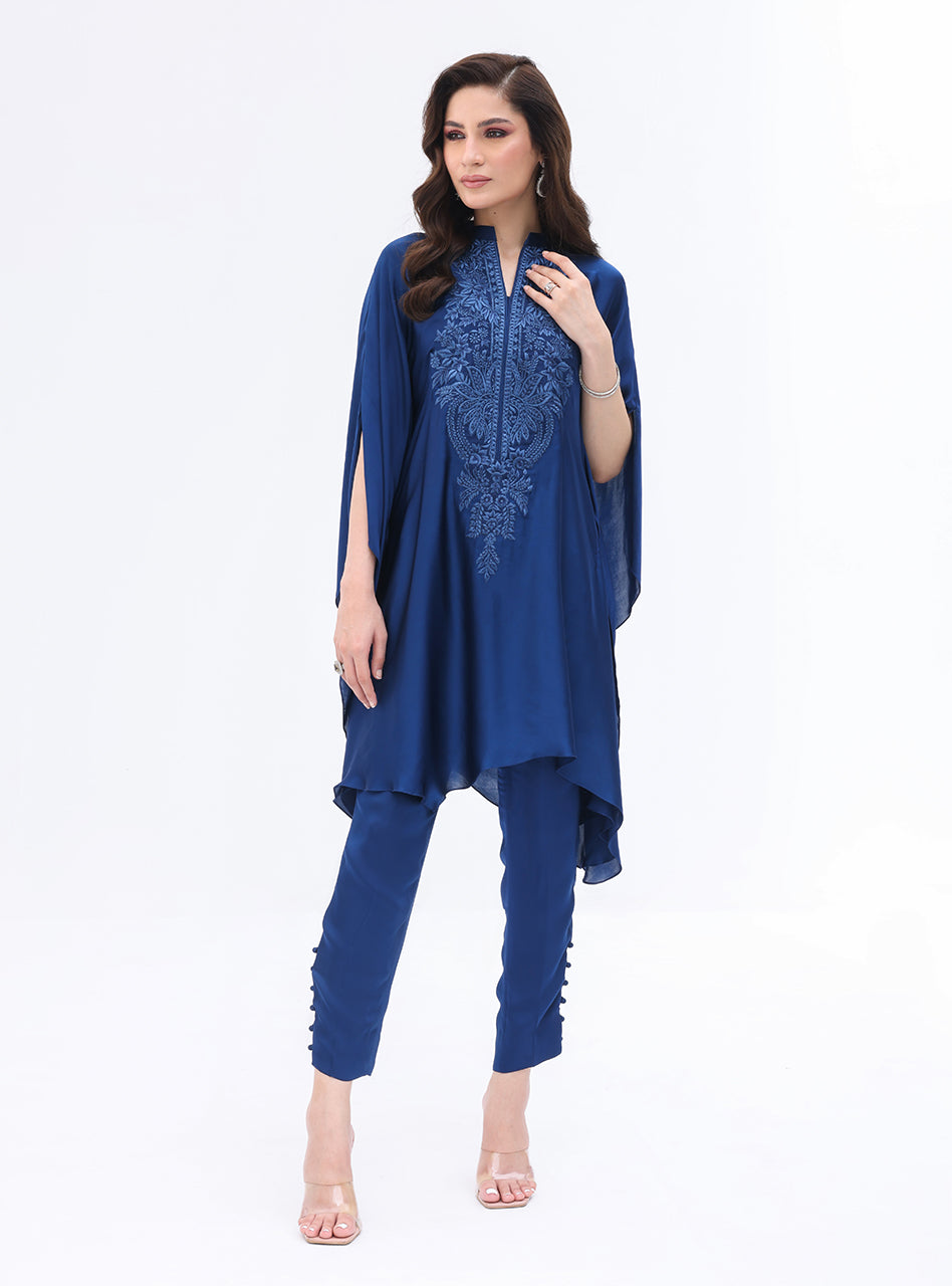 Zainab Chottani | Casual Pret | NAVY CASCADE