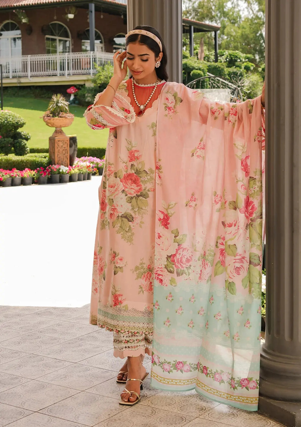Elaf Premium | Printed Collection 24 | EEP-01B - Petal Pulse