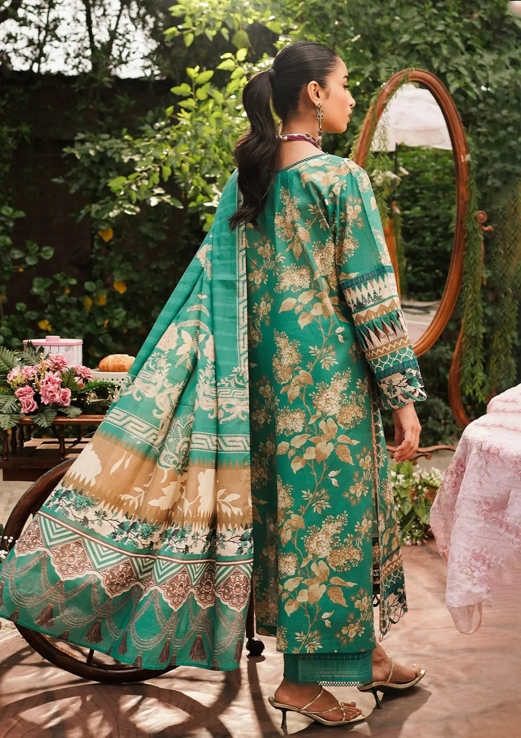 Elaf Premium | Printed Collection 24 | EEP-04B - Chic Teal