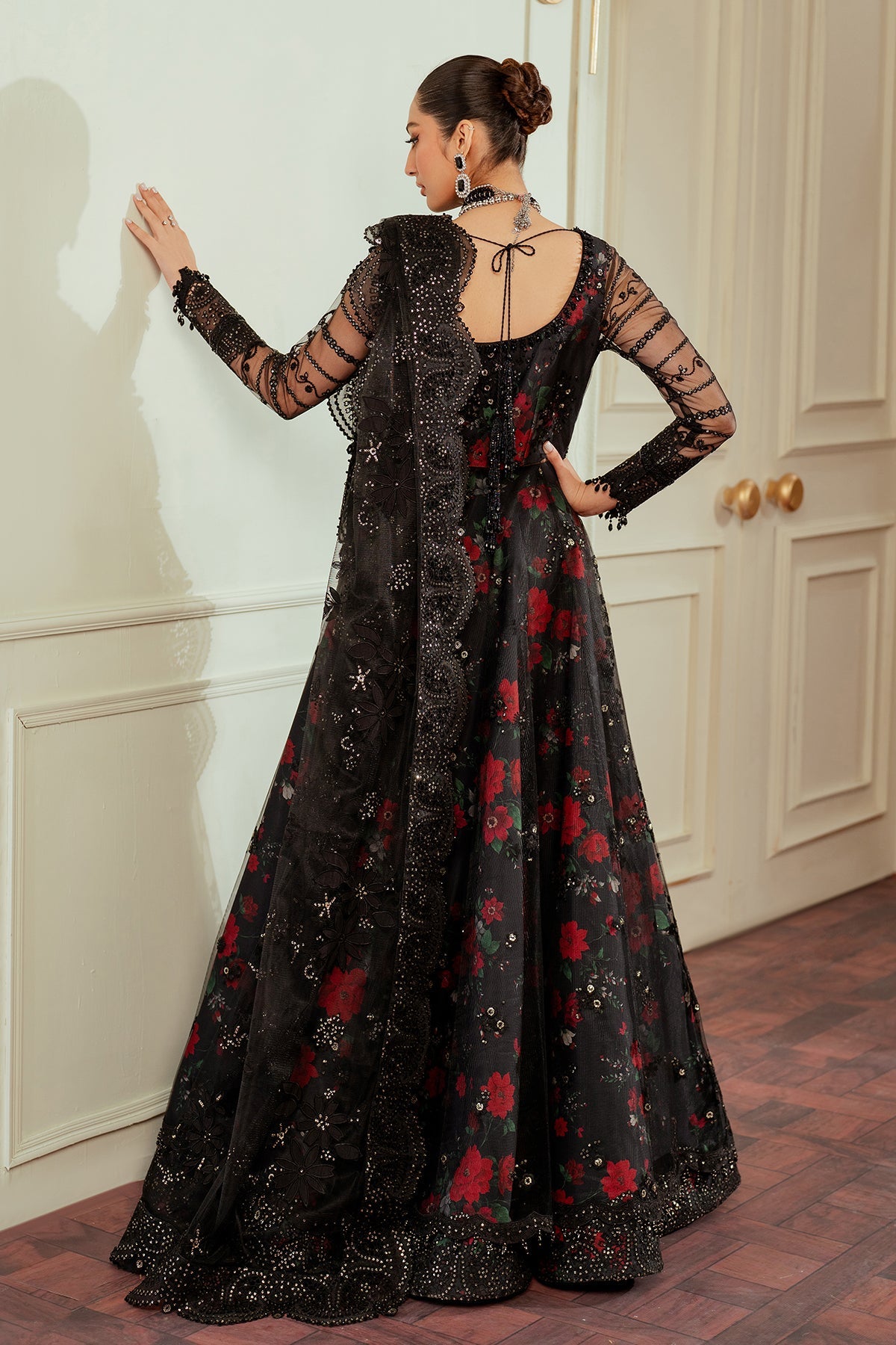 BAROQUE__EMBROIDERED NET CH13-05 STITCHED