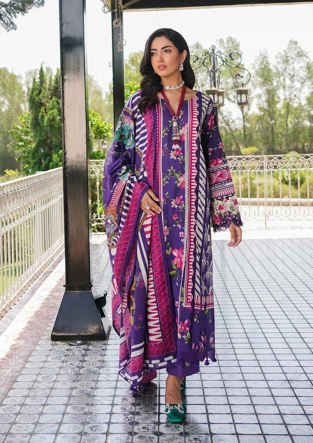 Elaf Premium | Printed Collection 24 | EEP-02B - Bloomie
