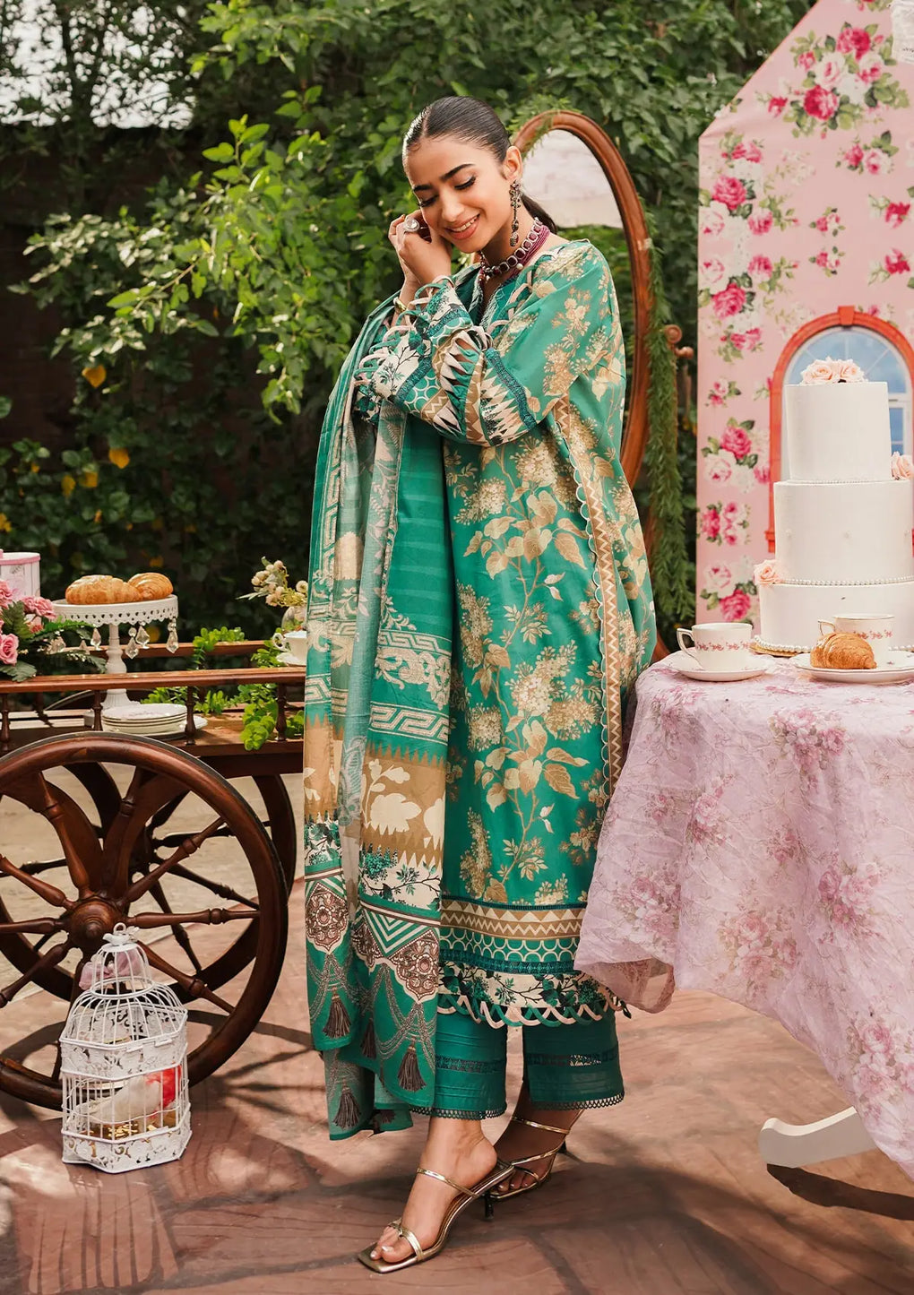 Elaf Premium | Printed Collection 24 | EEP-04B - Chic Teal