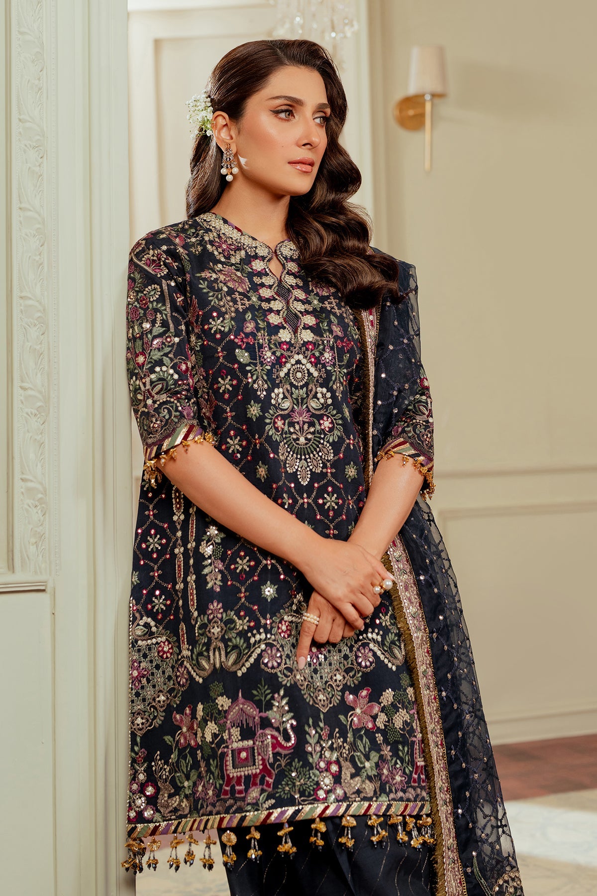 BAROQUE__EMBROIDERED SILK CH13-07 STITCHED