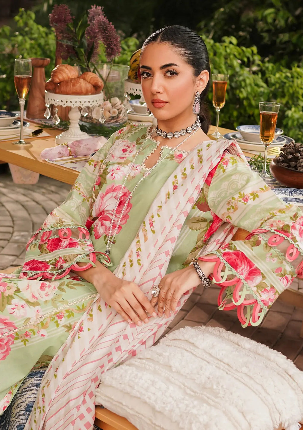 Elaf Premium | Printed Collection 24 | EEP-05A - Mint To Be