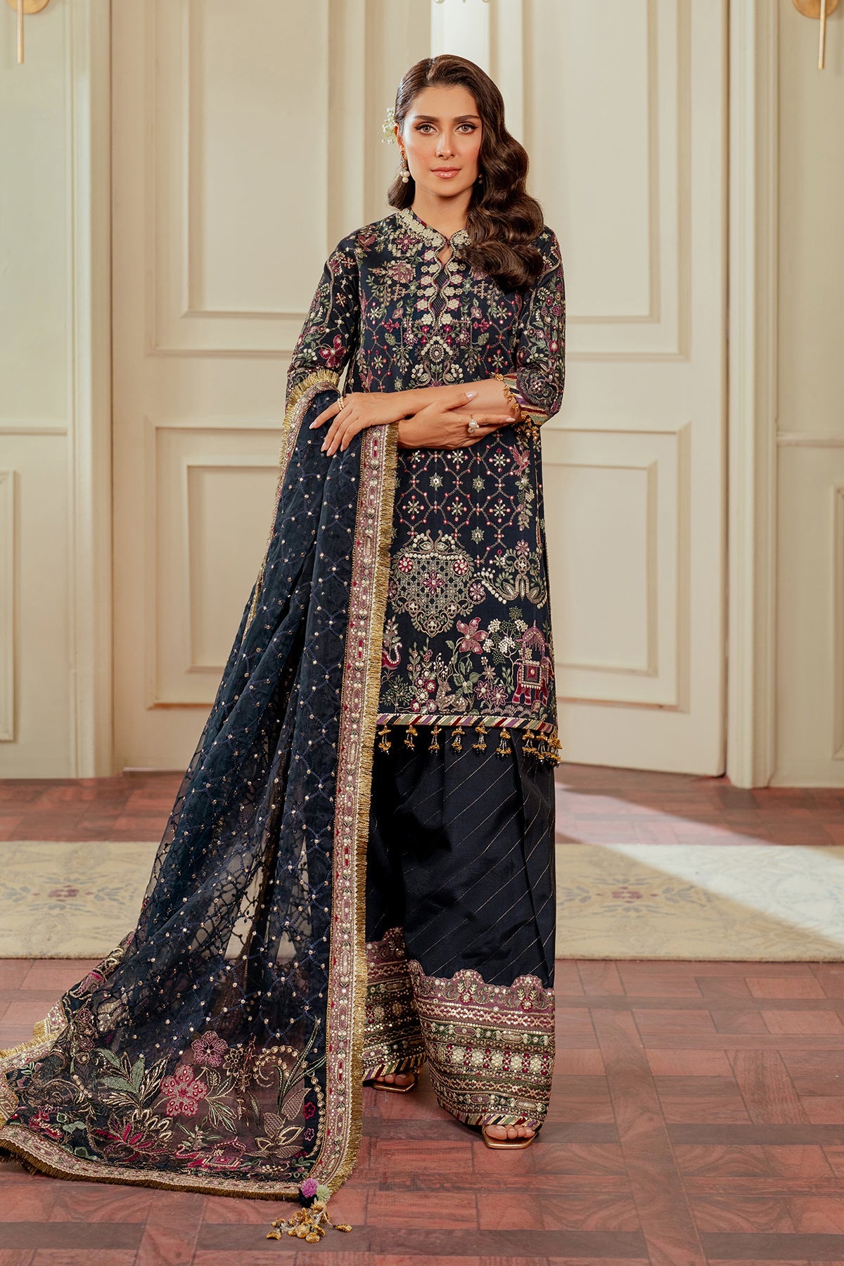 BAROQUE__EMBROIDERED SILK CH13-07 STITCHED