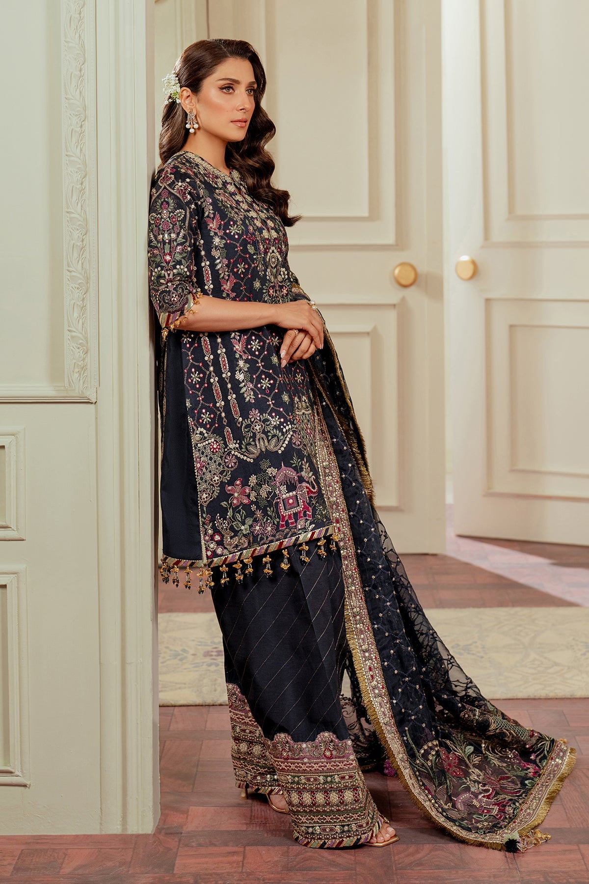 BAROQUE__EMBROIDERED SILK CH13-07 STITCHED