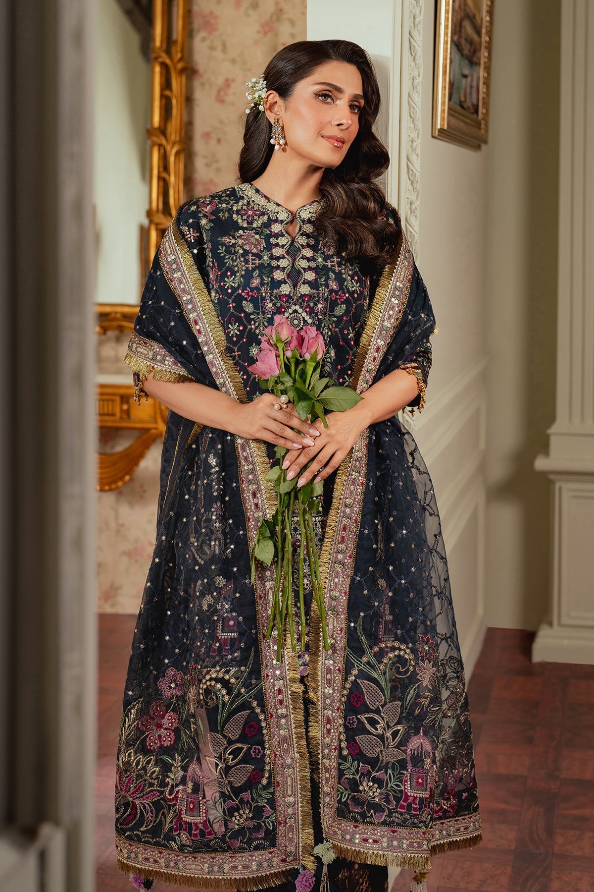 BAROQUE__EMBROIDERED SILK CH13-07 STITCHED