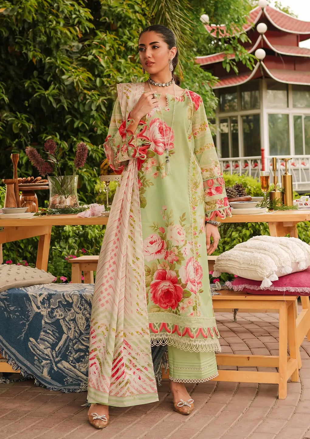 Elaf Premium | Printed Collection 24 | EEP-05A - Mint To Be