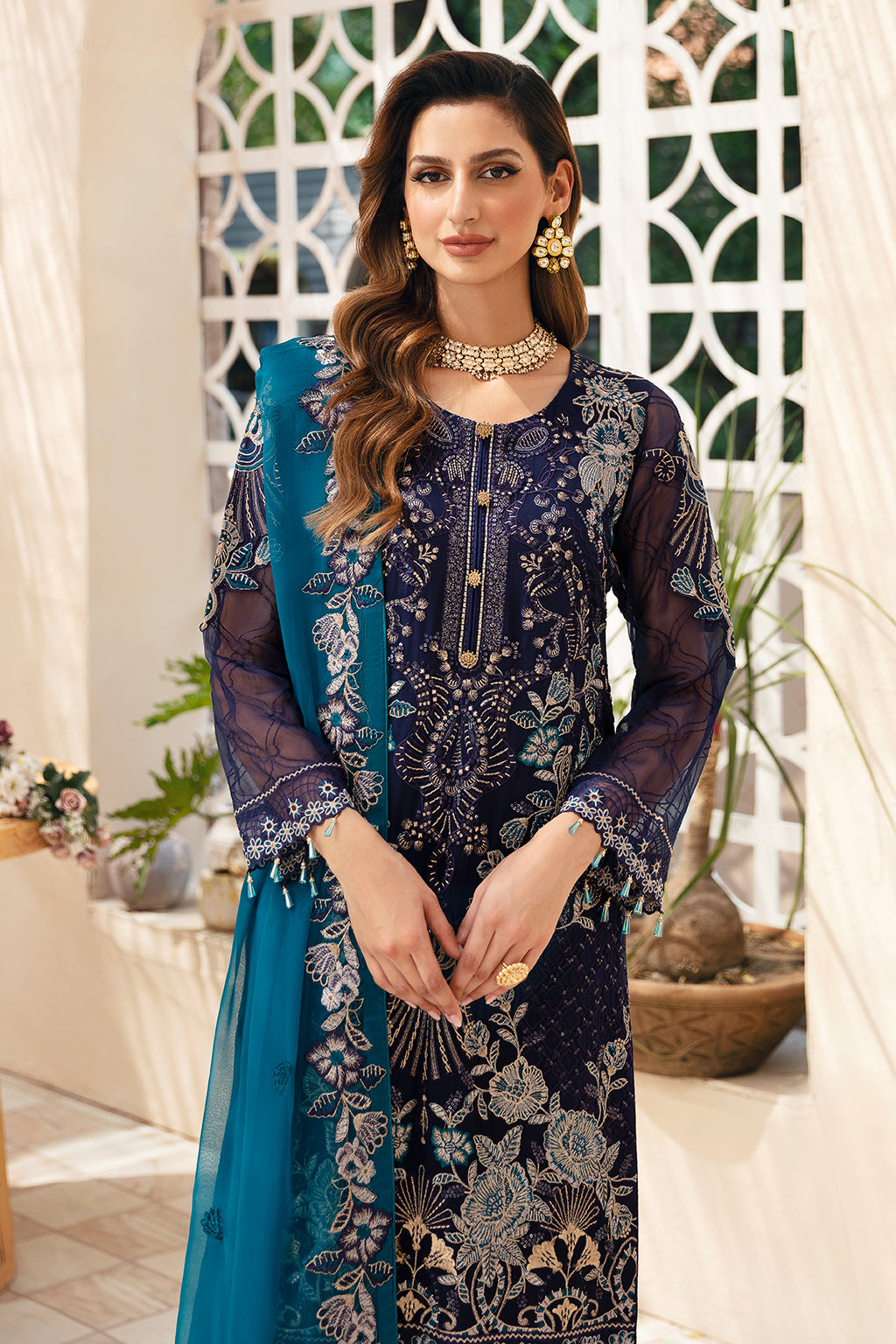 Ramsha | Chevron Chiffon Collection | A-903
