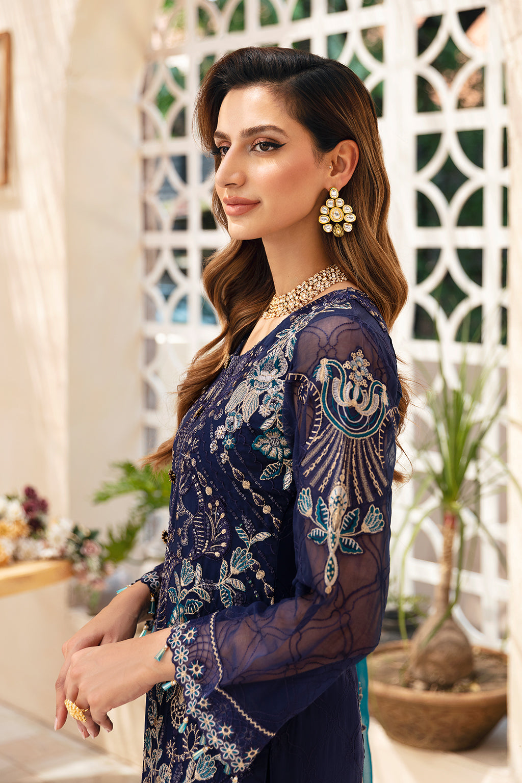 Ramsha | Chevron Chiffon Collection | A-903
