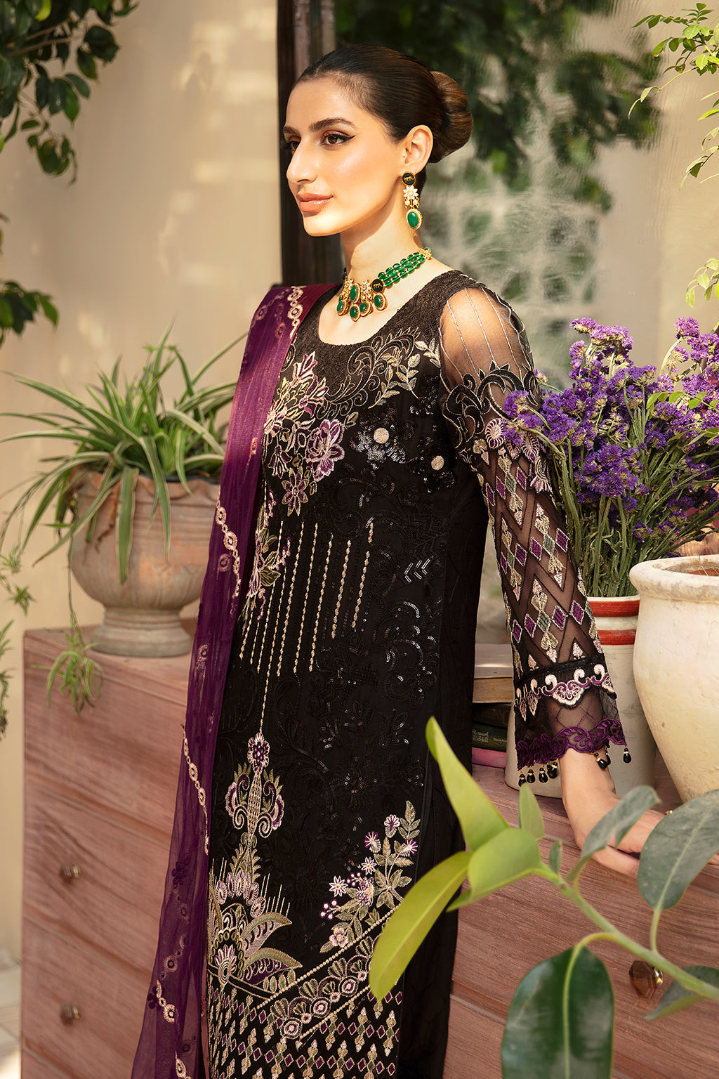 Ramsha | Chevron Chiffon Collection | A-905