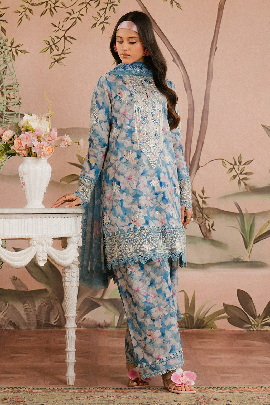 Ayzel | Armelia Printed Lawn 25 | Scilla