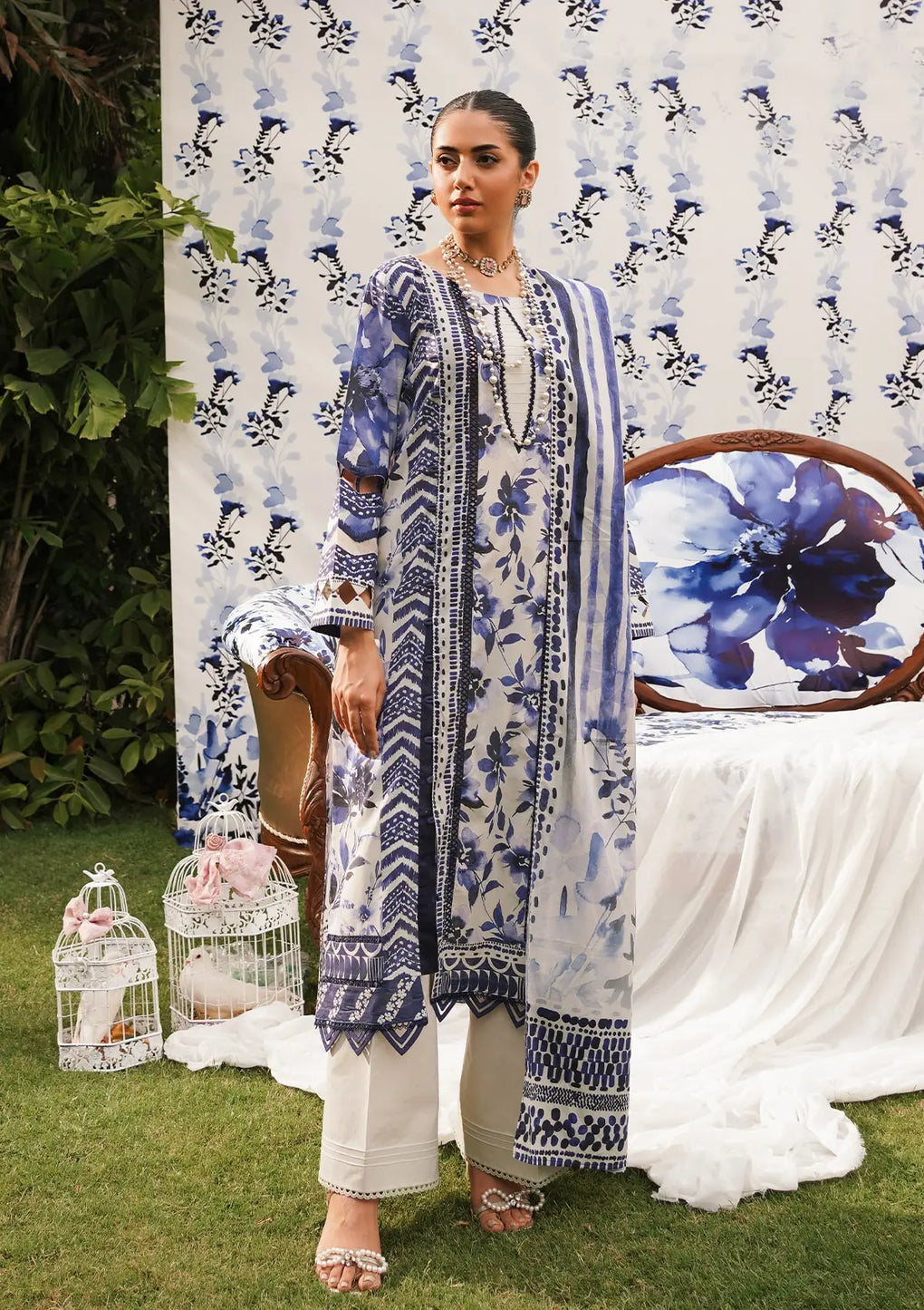 Elaf Premium | Printed Collection 24 | EEP-07A - Shadow Sisters