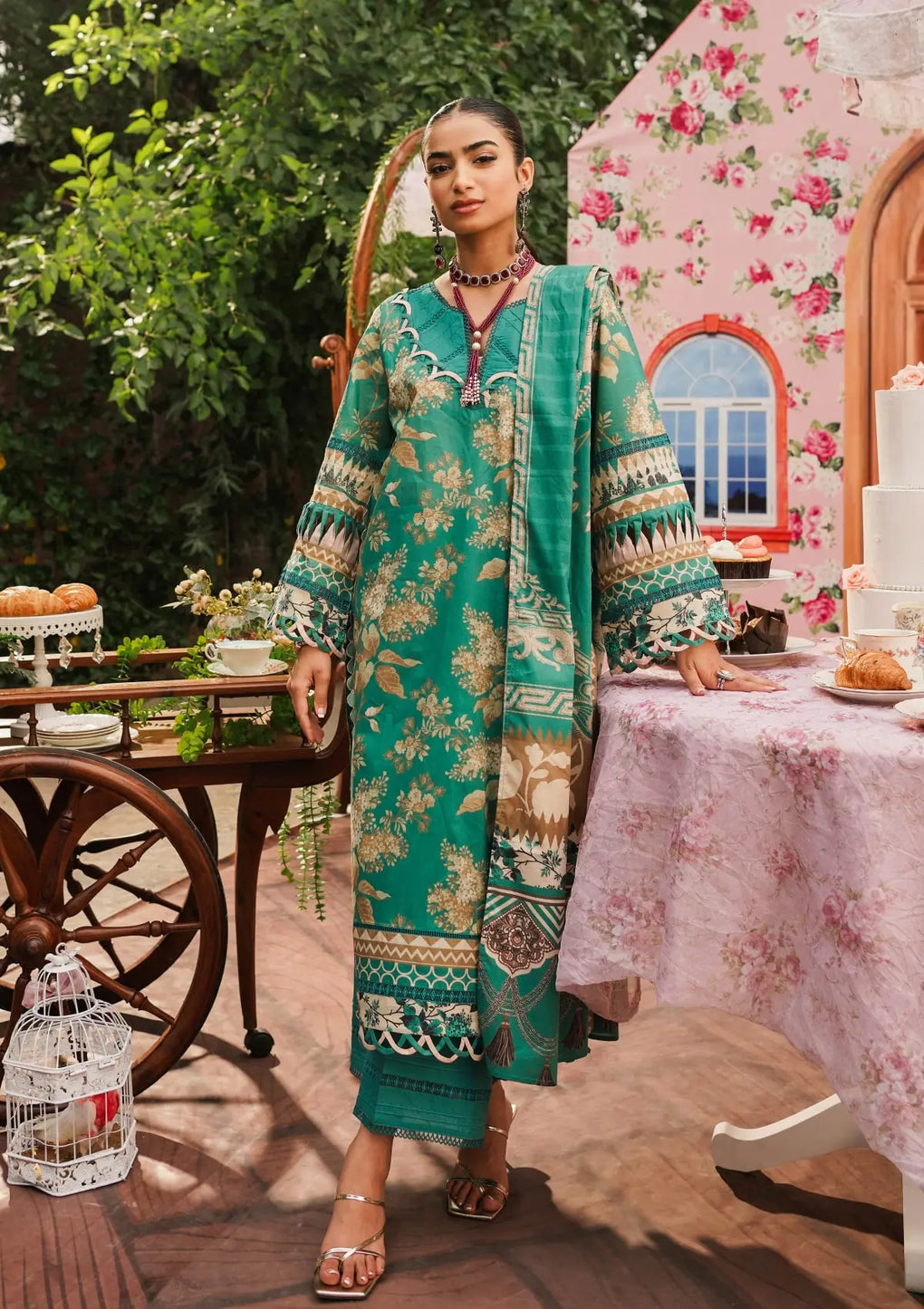 Elaf Premium | Printed Collection 24 | EEP-04B - Chic Teal