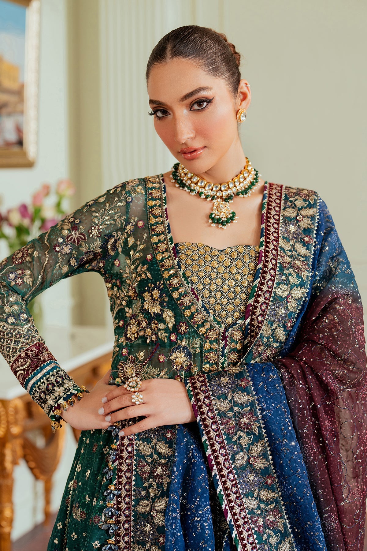 BAROQUE__EMBROIDERED CHIFFON CH13-03