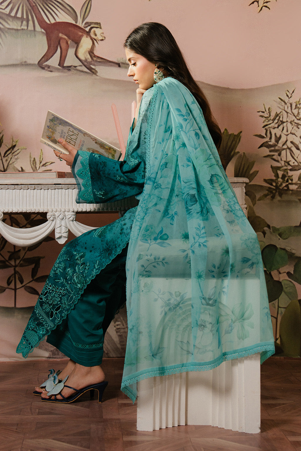 Ayzel | Armelia Printed Lawn 25 | Esmera