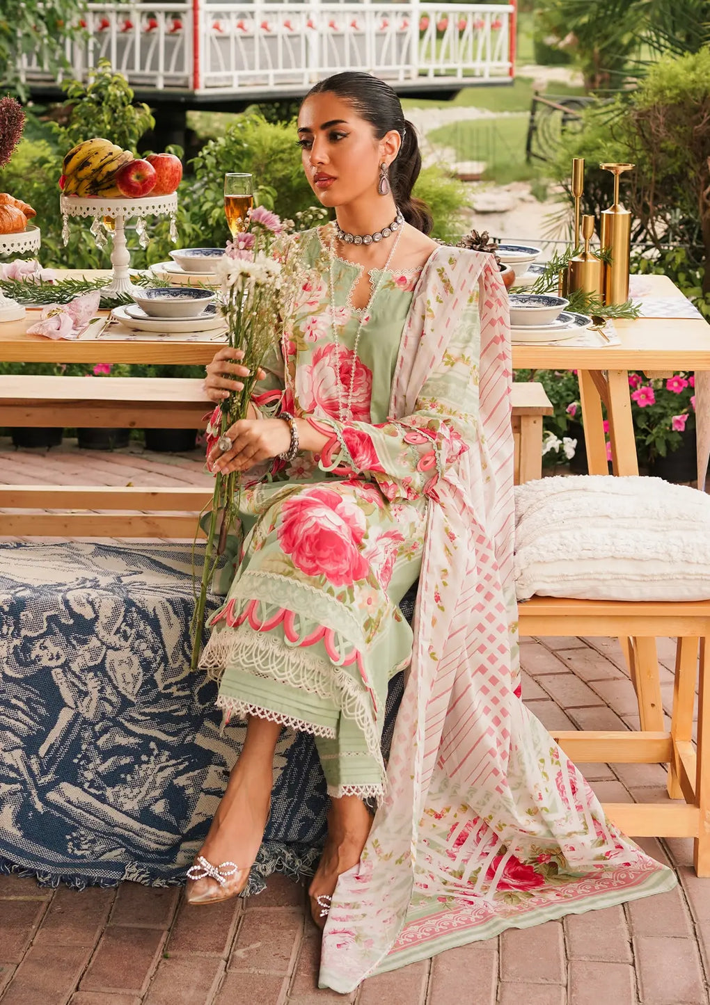 Elaf Premium | Printed Collection 24 | EEP-05A - Mint To Be