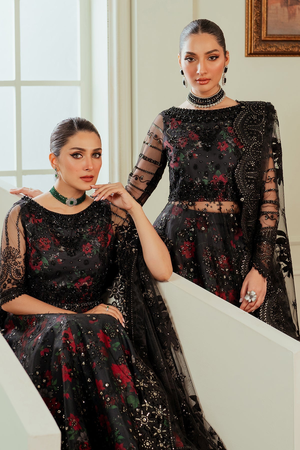 BAROQUE__EMBROIDERED NET CH13-05 STITCHED