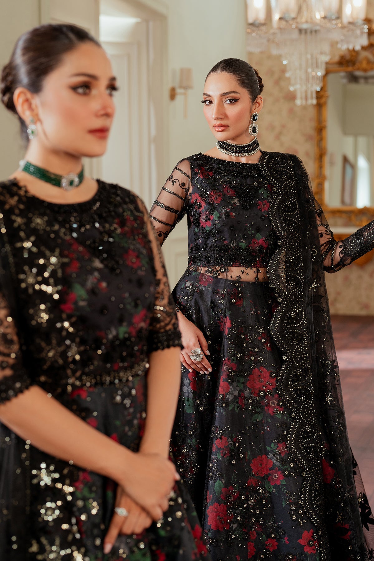 BAROQUE__EMBROIDERED NET CH13-05 STITCHED