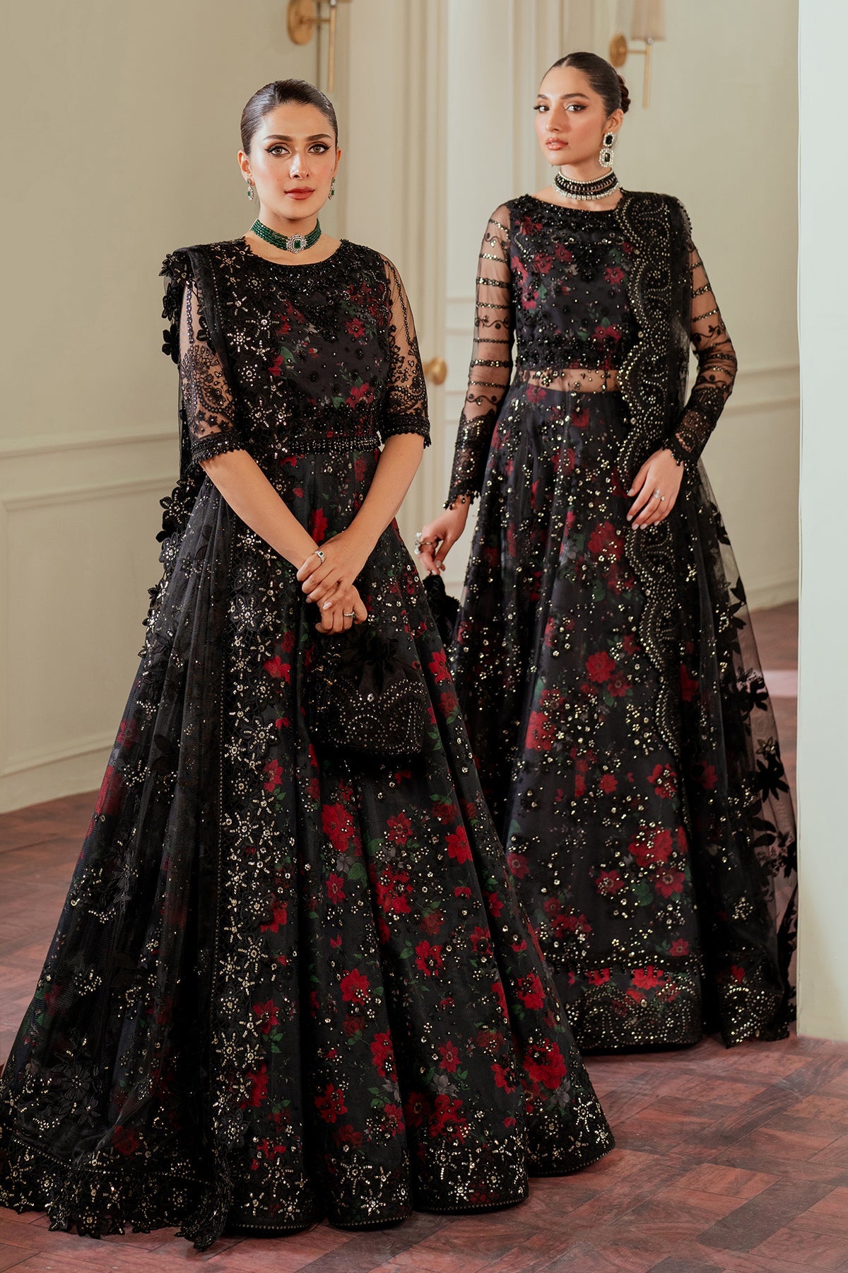 BAROQUE__EMBROIDERED NET CH13-05 STITCHED