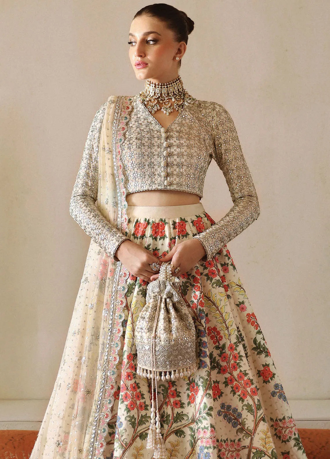 Afrozeh Shehnai Wedding Formal 3Pc Suit AFS-24-09 Gulnar