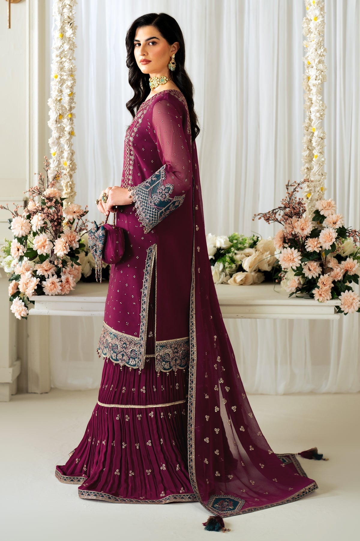 Alizeh | Selene Luxury Chiffon Collection 25 | AF-PS-8001-Rosie