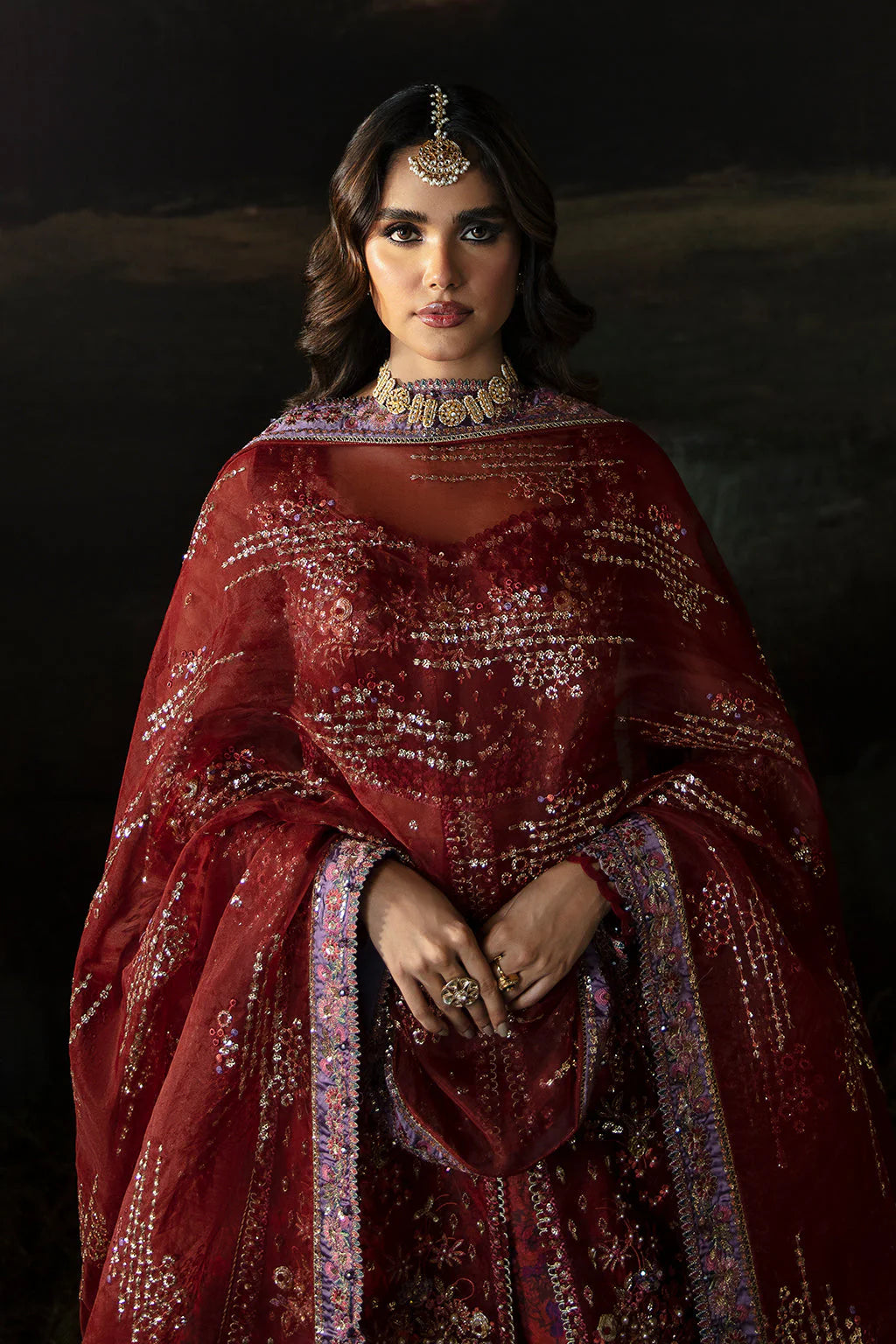 Hayat by Afrozeh Embroidered Organza 3Pc Suit AFH-24-02 ANAYA