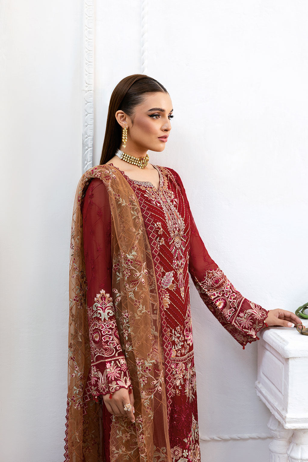 Ramsha | Chevron Chiffon Collection | A-1010