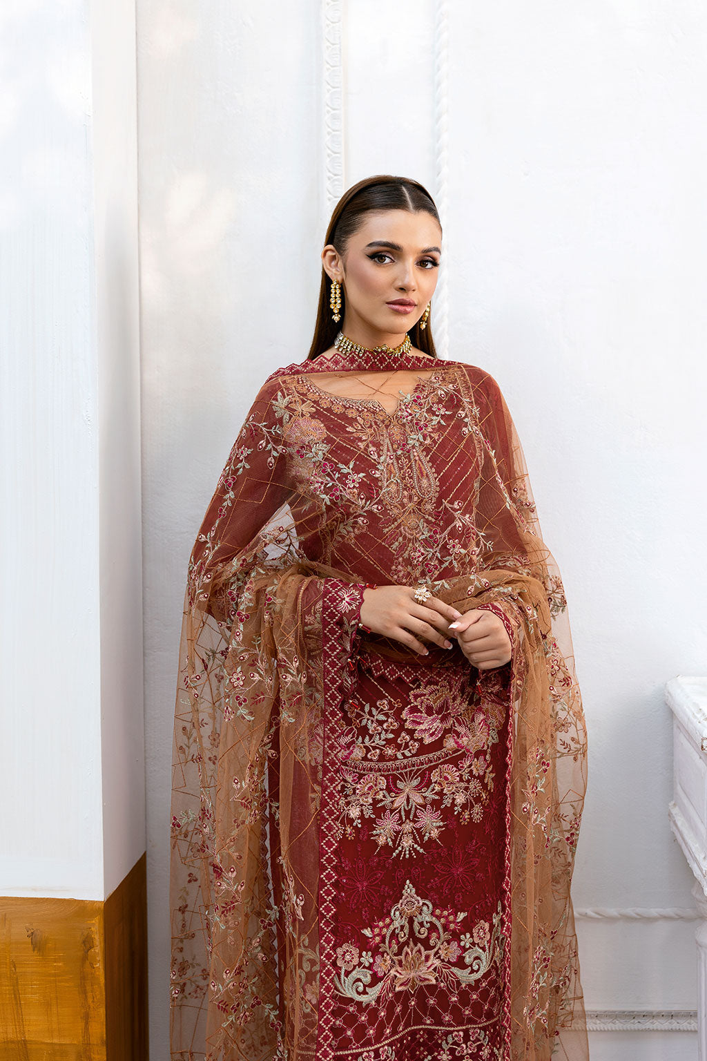 Ramsha | Chevron Chiffon Collection | A-1010