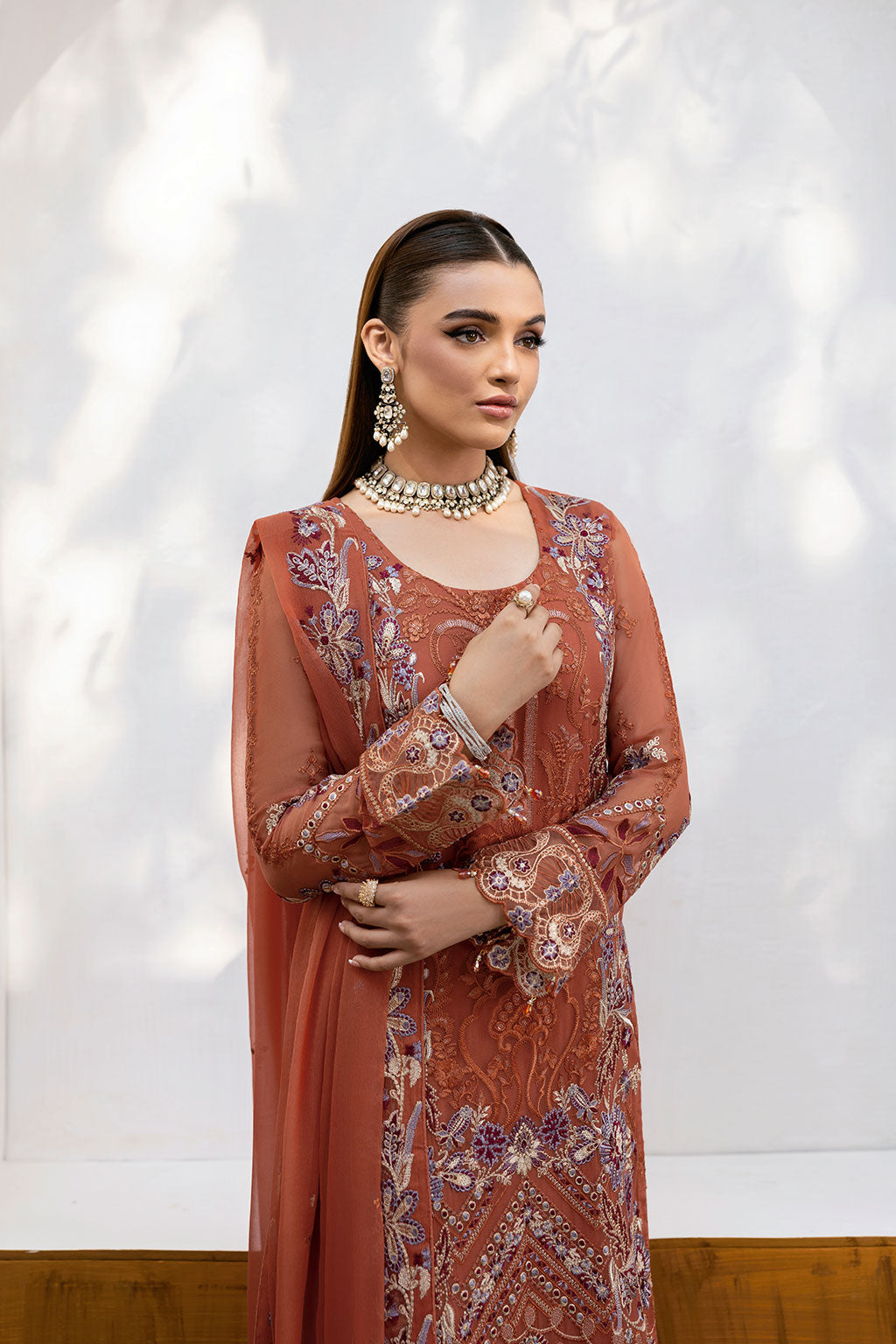Ramsha | Chevron Chiffon Collection | A-1007