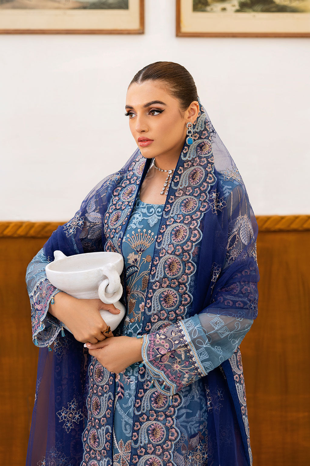 Ramsha | Chevron Chiffon Collection | A-1012