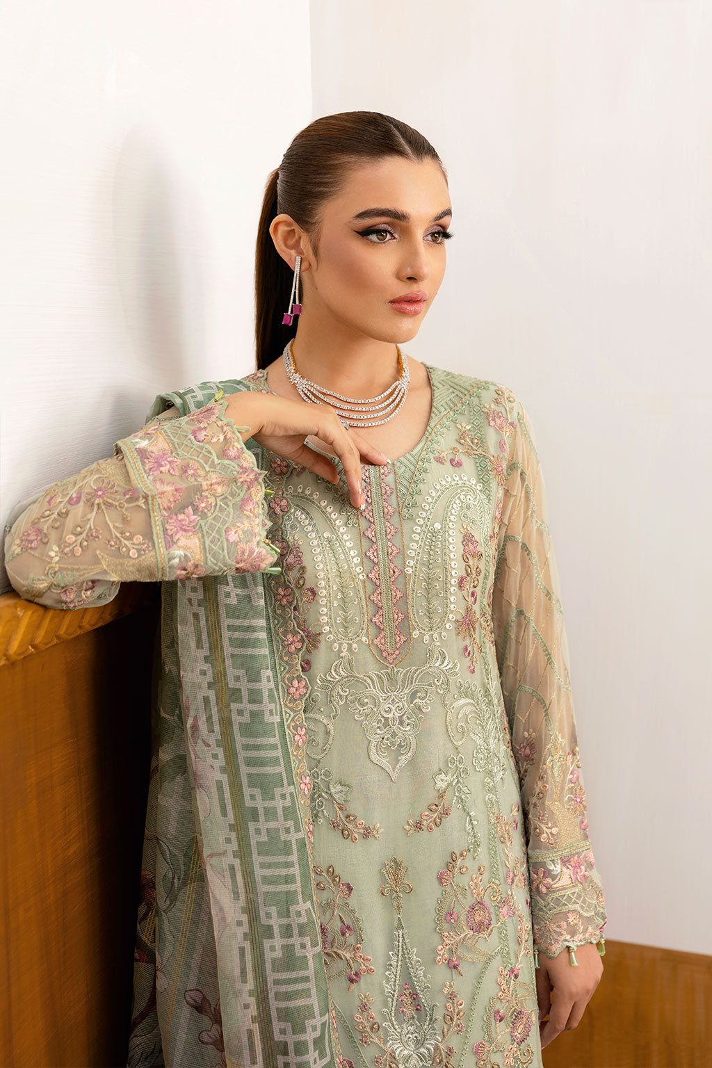 Ramsha | Chevron Chiffon Collection | A-1003