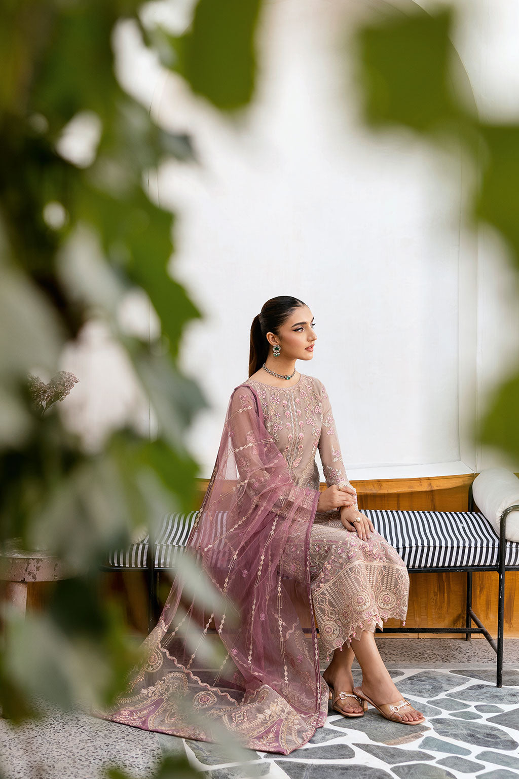 Ramsha | Chevron Chiffon Collection | A-1009
