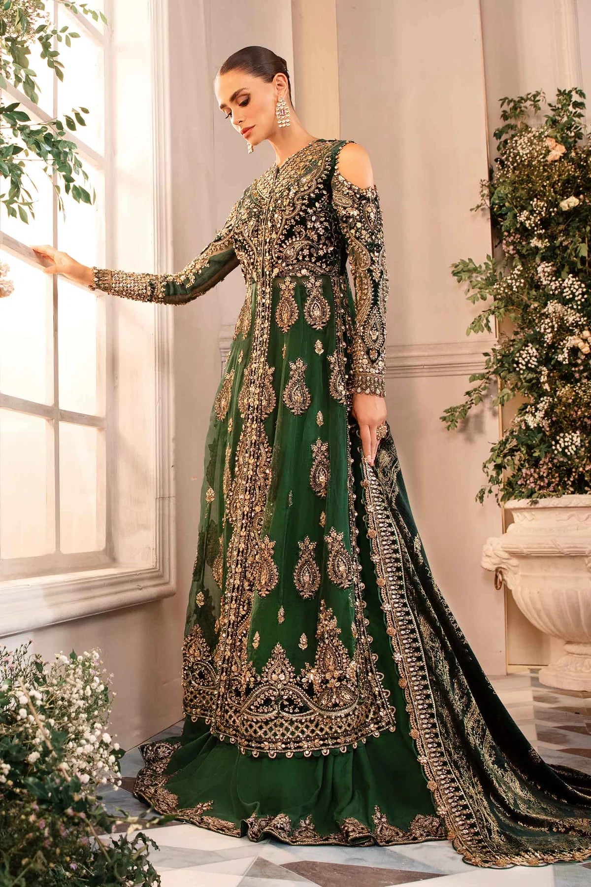 MARIA B__3 Piece Embroidered Organza Suit | BD-2904