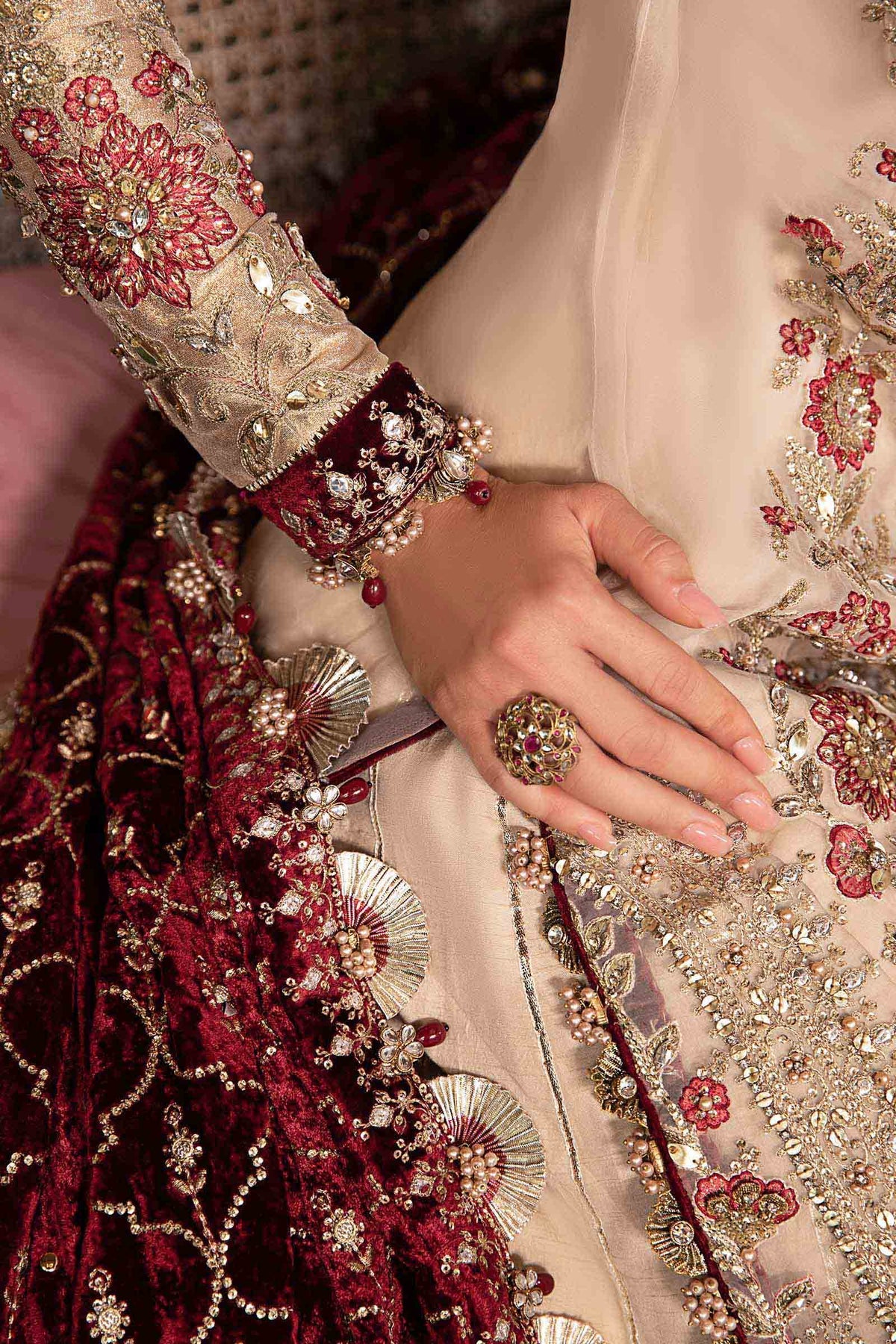 MARIA B__3 Piece Embroidered Organza Suit | BD-2905
