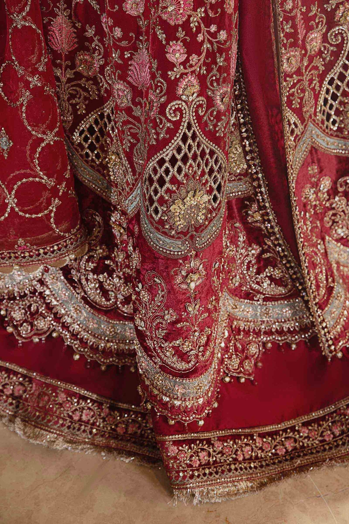 MARIA B__3 Piece Embroidered Organza Suit | BD-2908