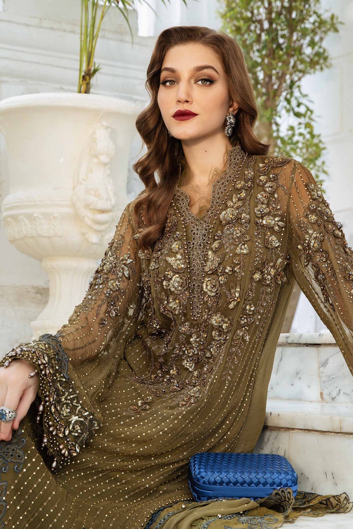 Maria B | Chiffon Formals 24 | Chiffon Suit | MPC-24-108