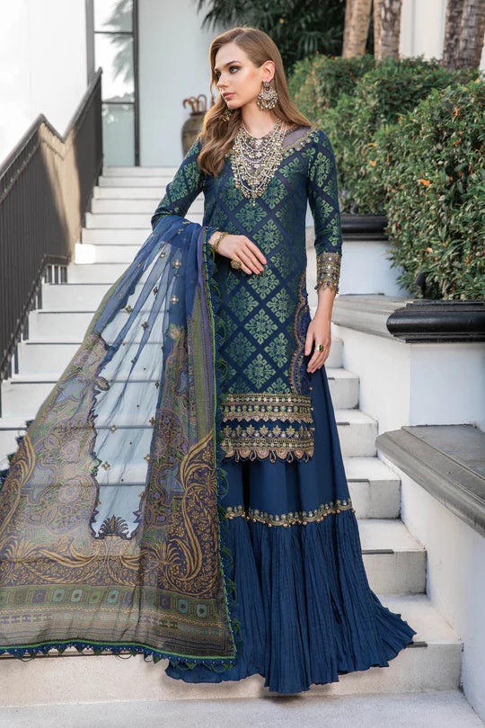 Maria B | Luxury Lawn | EL-23-08-Blue