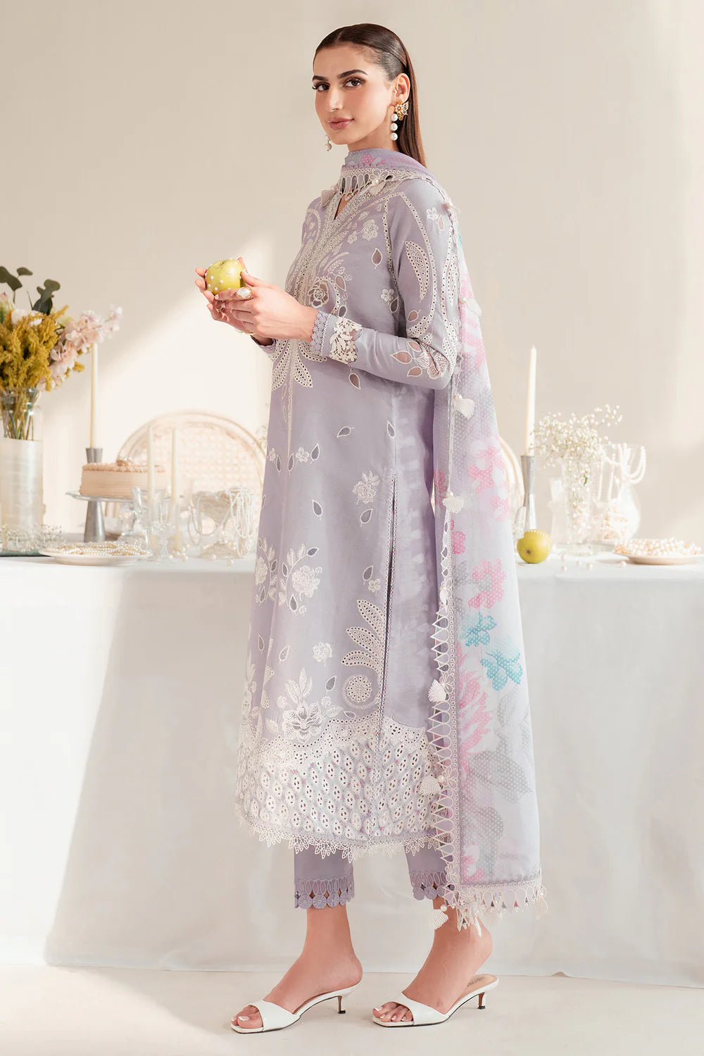 Jazmin | Iris EMBROIDERED DOBBY LAWN IL'25-D06