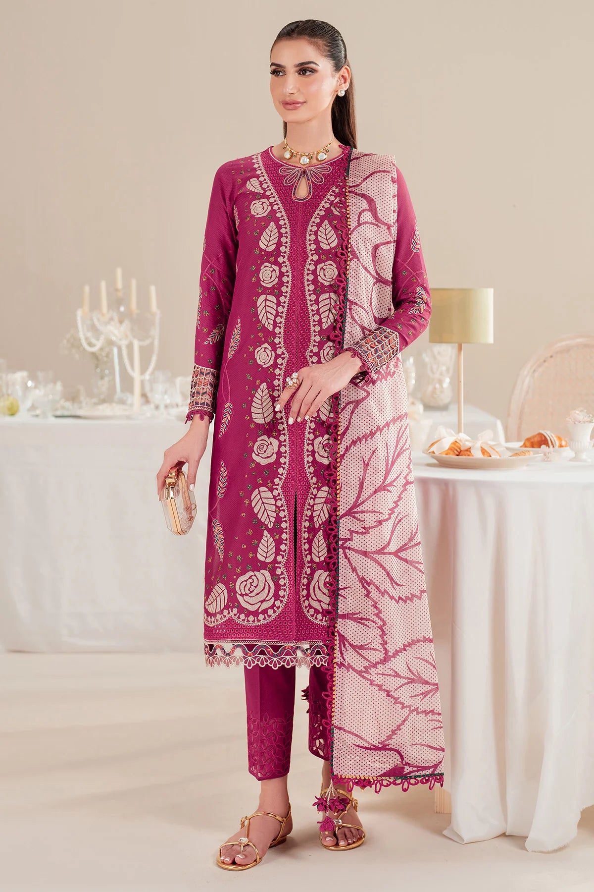Jazmin | Iris EMBROIDERED DOBBY LAWN IL'25-D05