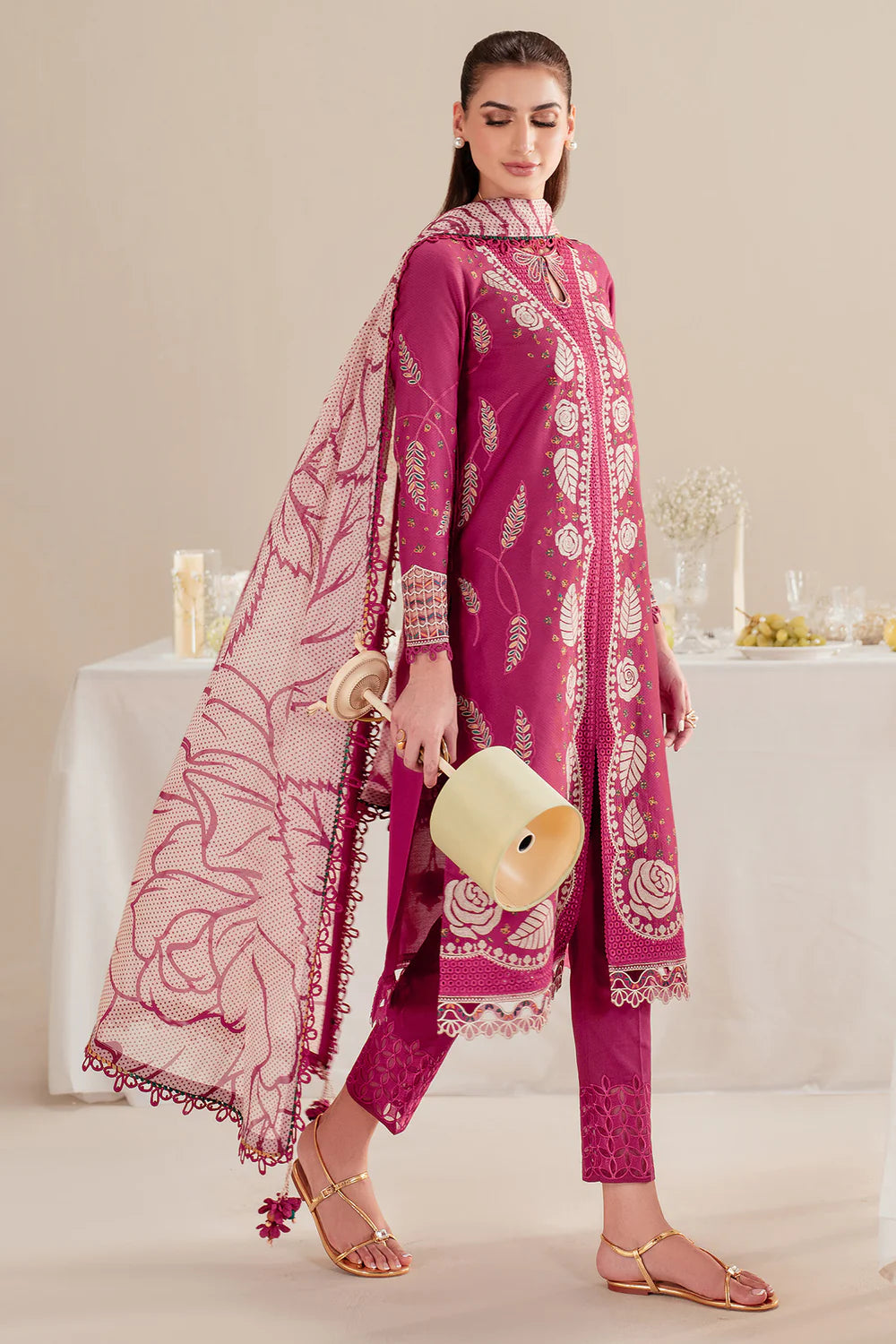 Jazmin | Iris EMBROIDERED DOBBY LAWN IL'25-D05