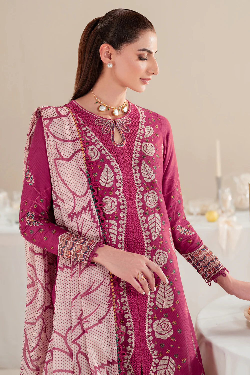 Jazmin | Iris EMBROIDERED DOBBY LAWN IL'25-D05