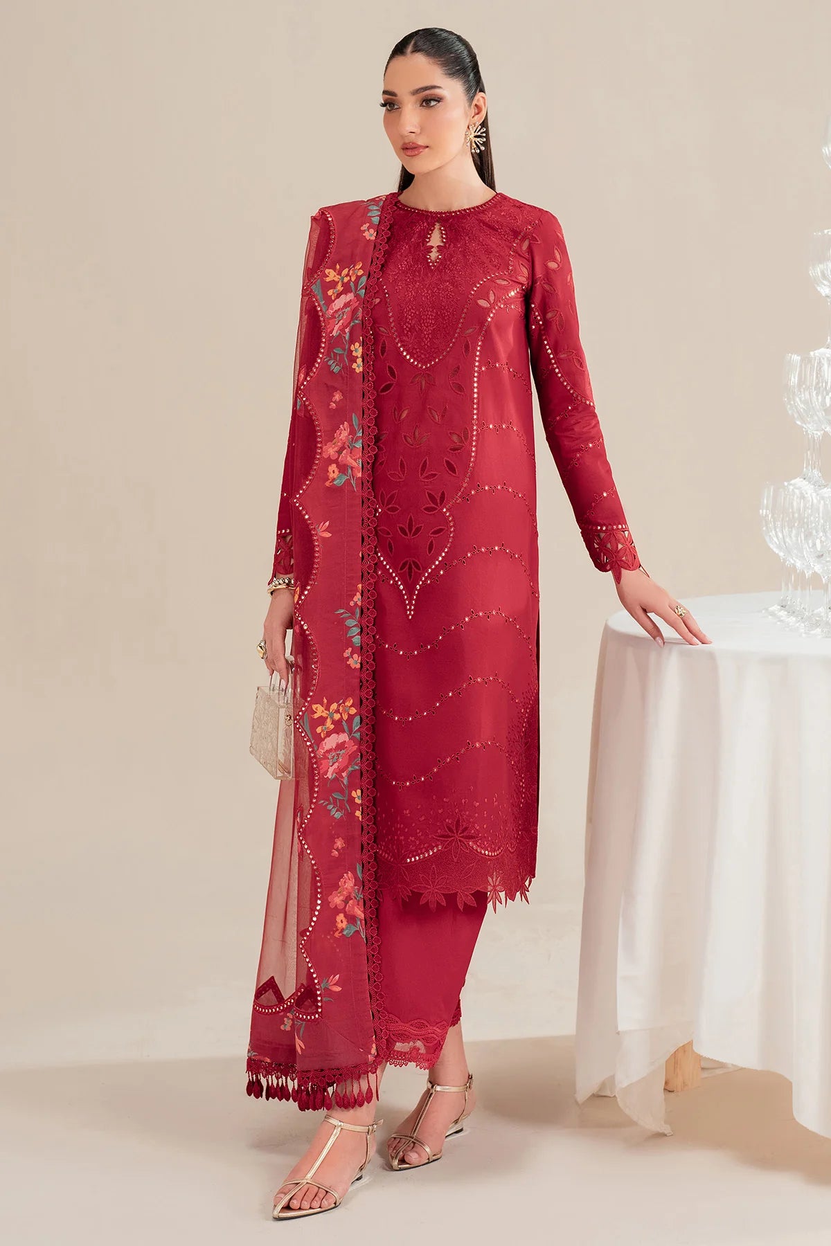 Jazmin | Iris EMBROIDERED LAWN IL'25-D03
