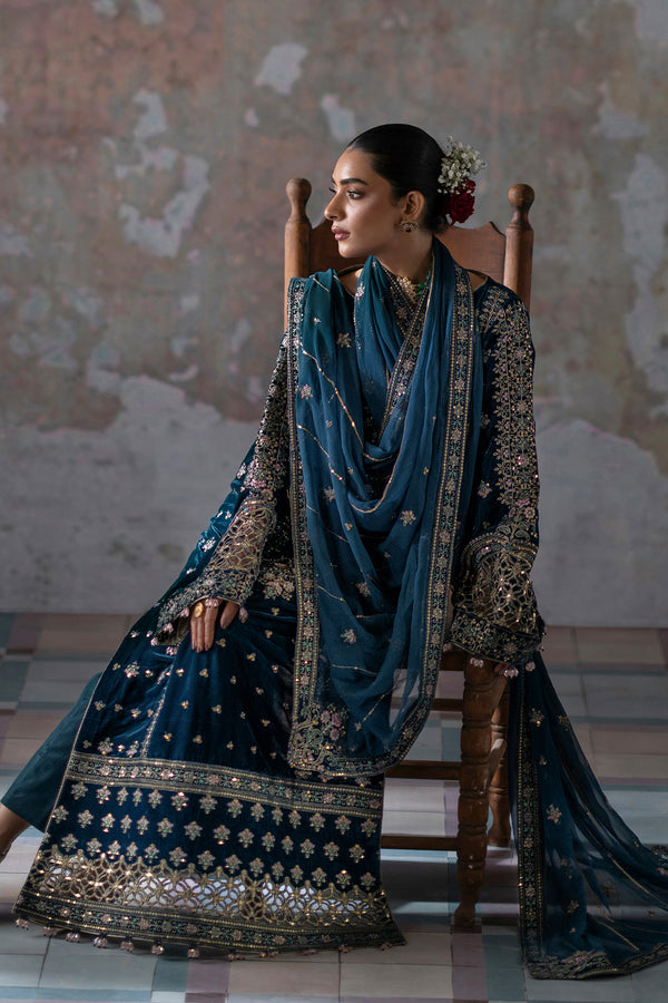 Emaan Adeel | Saanjh Velvet Collection 24 | Meher